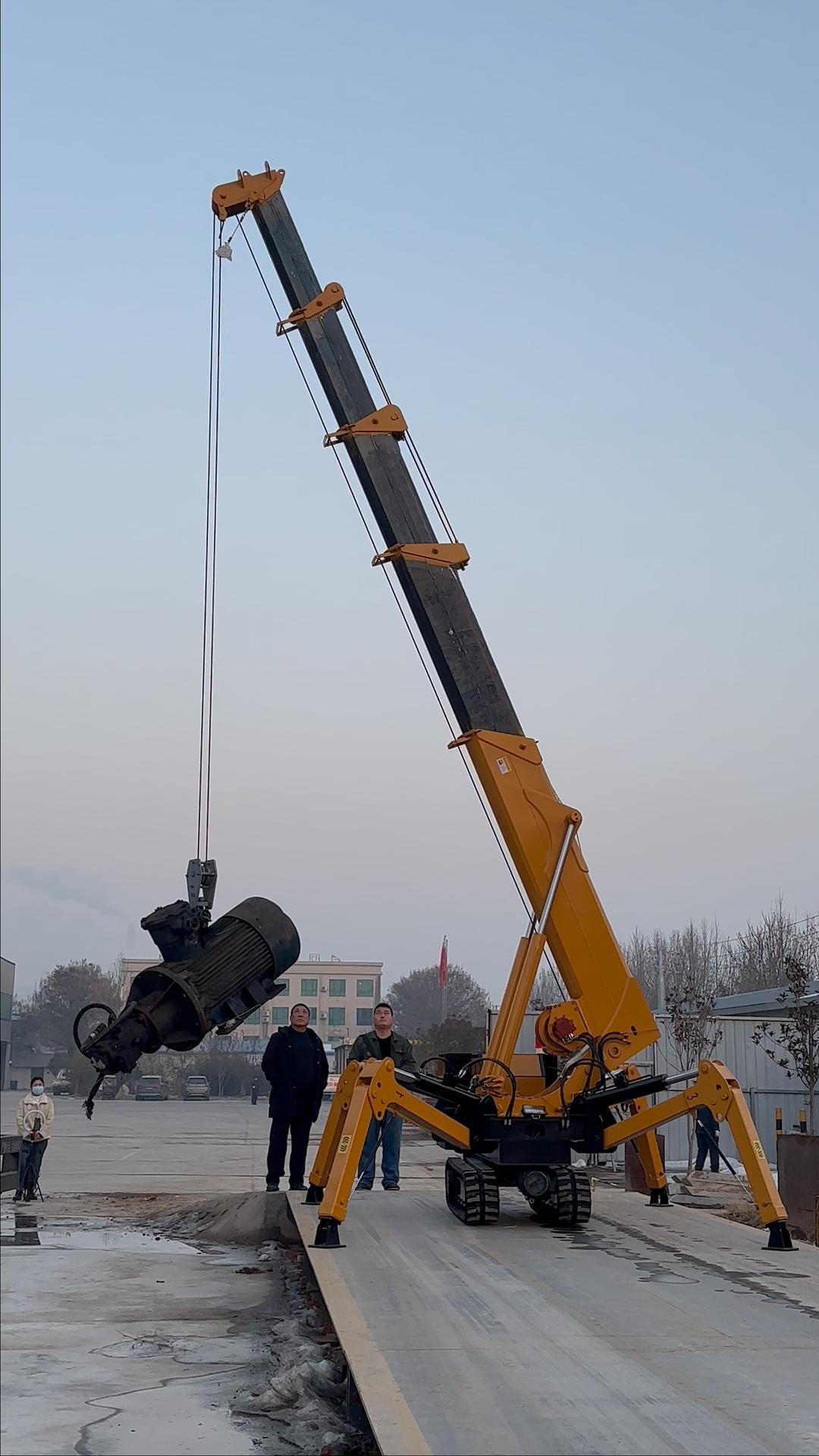 華鷹機(jī)械蜘蛛吊車(chē)鋼絲繩繩端部位檢查方法